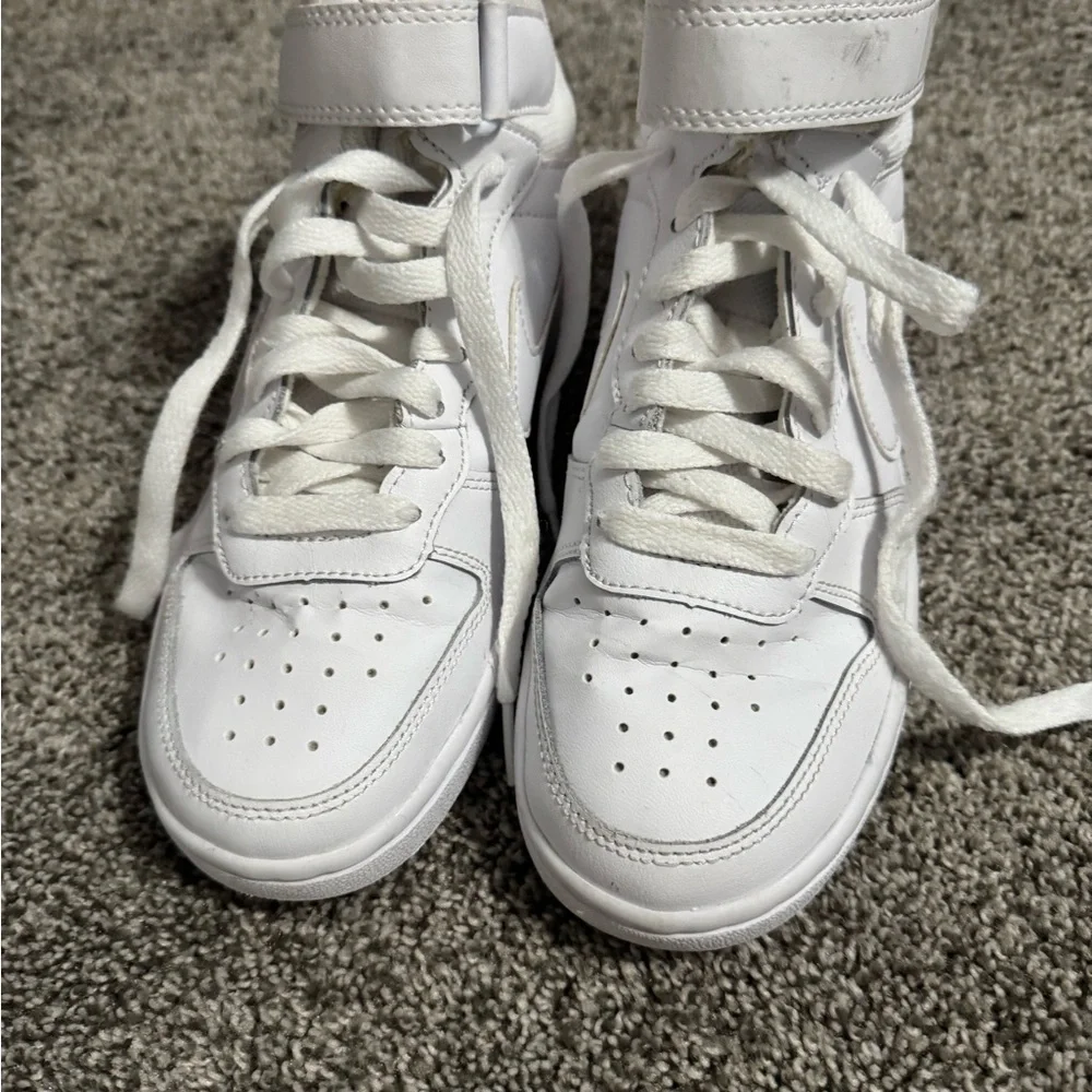 Boys NIKE White High-Top Sneakers